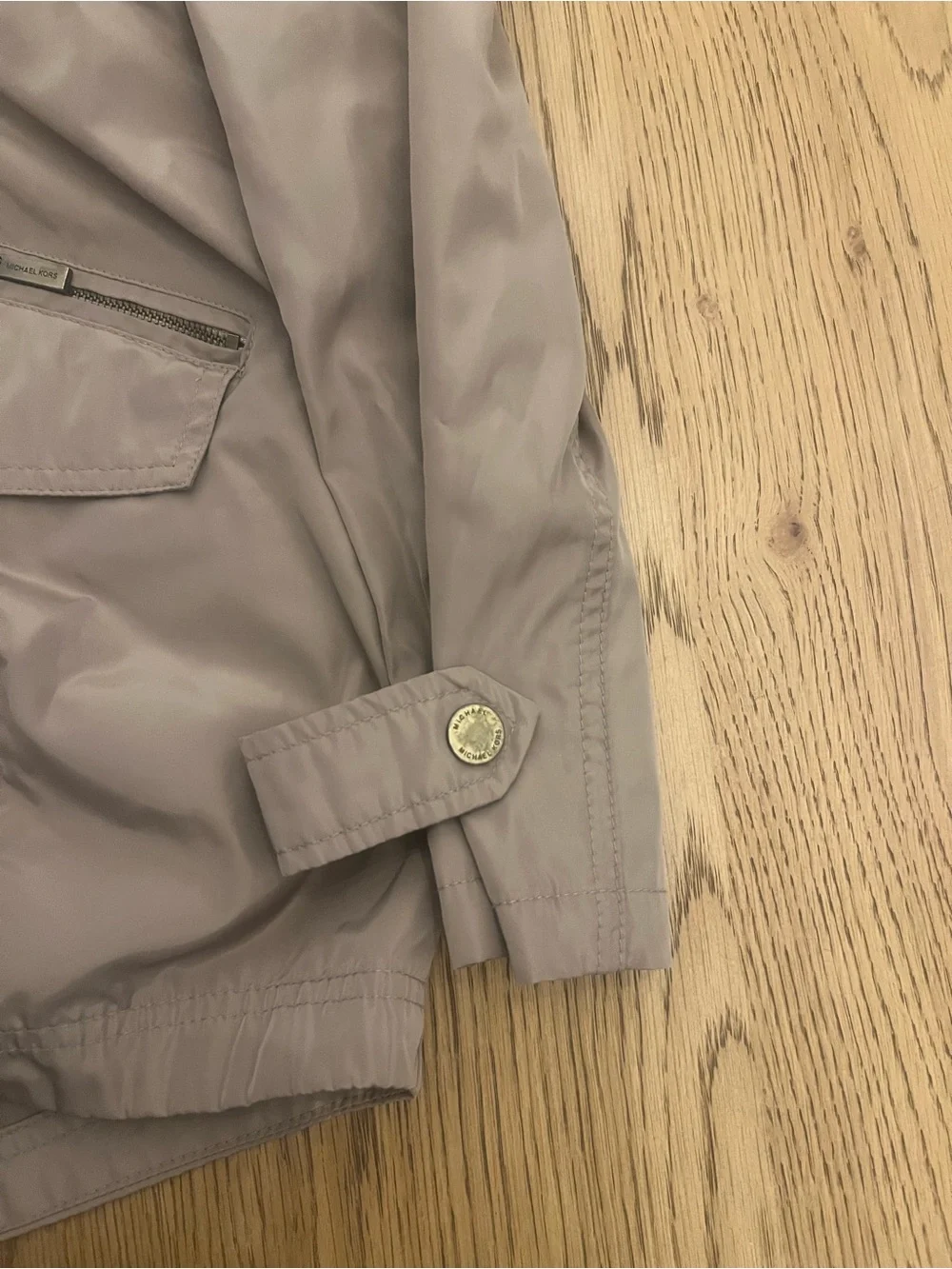 Michael Kors Taupe Hooded Jacket